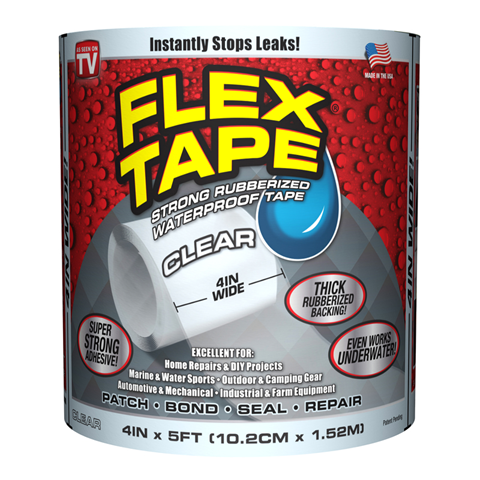 FLEX TAPE CLEAR 4"X5'