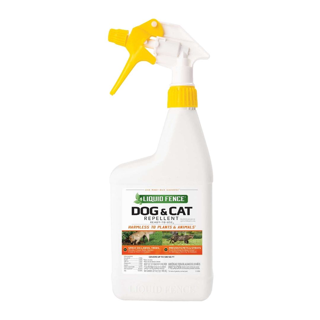 Liquid Fence Animal Repellent Spray For Cats and Dogs 32 oz