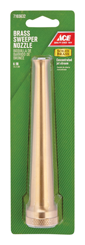 NOZZLE SWEEPER BRASS 6"