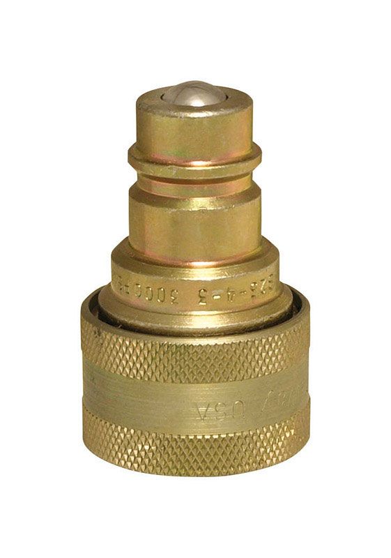 Brass Hydraulic Adapter JD to ISO