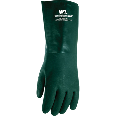 PVC CHEM GLOVE GRN