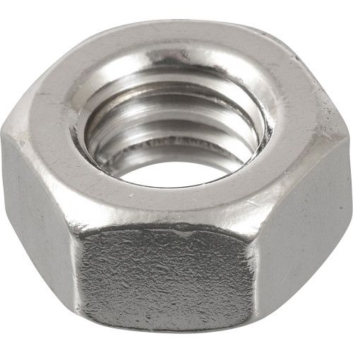 #18-8 STAINLESS MACHINE SCREW HEX NUTS (#6-32) - 100 PC