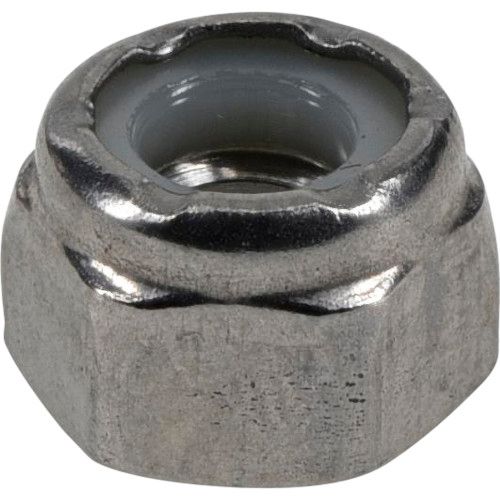 #18-8 STAINLESS STEEL NYLON INSERT STOP NUTS (1/4"-20) - 50 PC