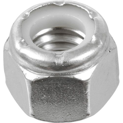 #18-8 STAINLESS STEEL NYLON INSERT STOP NUTS (7/16"-14) - 50 PC