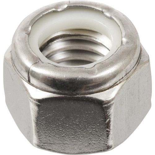 #18-8 STAINLESS STEEL NYLON INSERT STOP NUTS (3/4"-10) - 10 PC