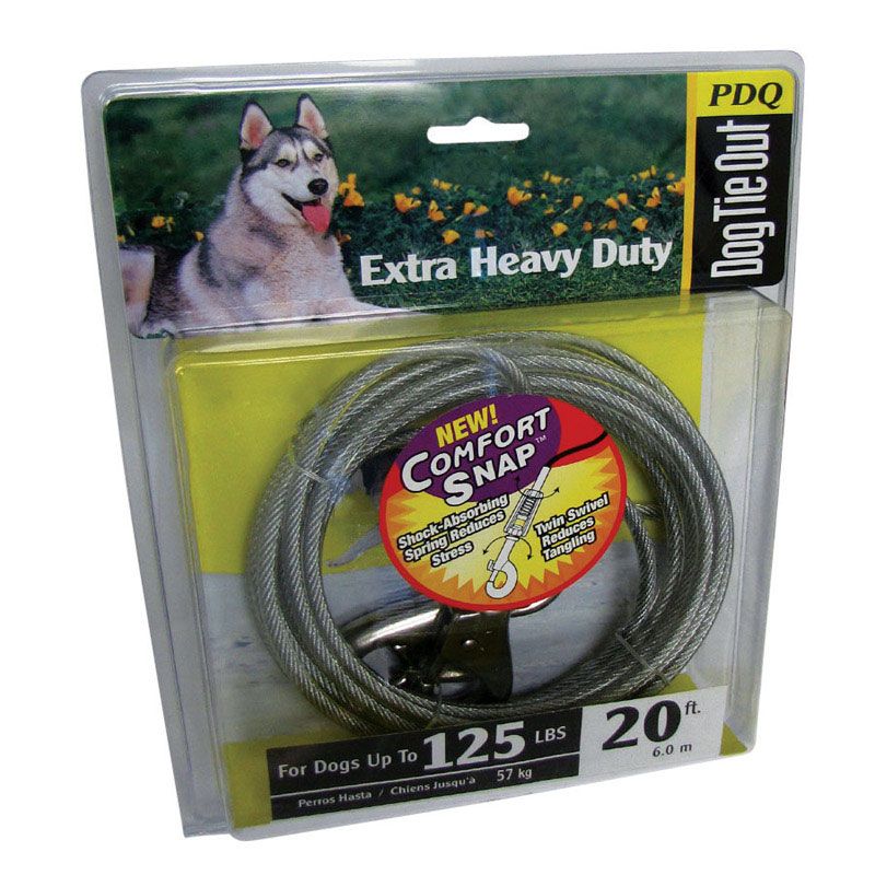 CABLE DOG TIE OUT20' XLG