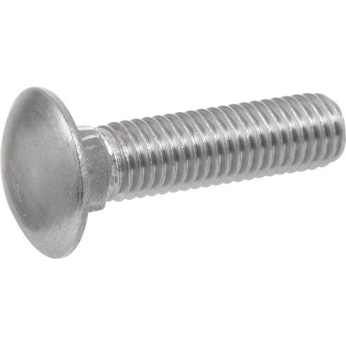 STAINLESS STEEL CARRIAGE BOLTS (1/4"-20 X 1") - 50 PC