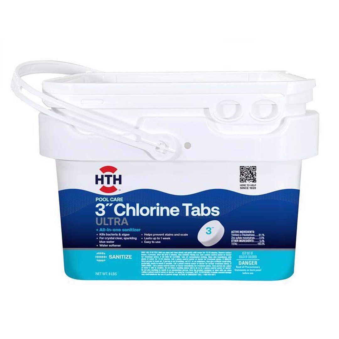 HTH Pool Care Tablet Chlorinating Chemicals 8 lb
