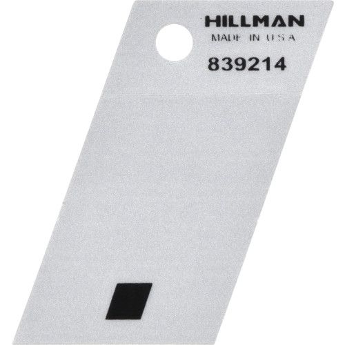 HILLMAN ADHESIVE PERIOD BLACK AND SILVER (1.5")