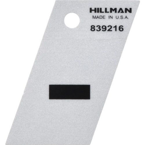 HILLMAN ADHESIVE HYPHEN BLACK AND SILVER (1.5")