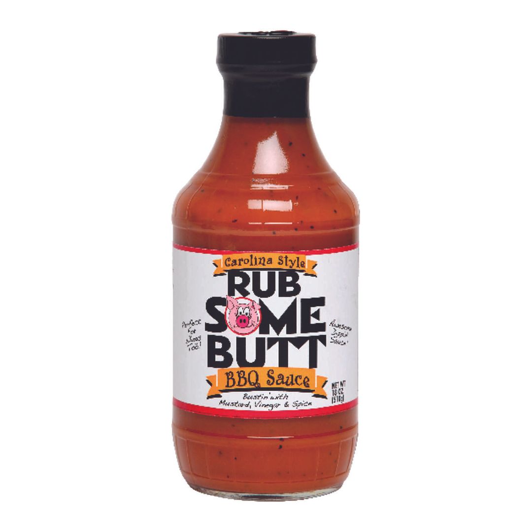 Rub Some Butt Mustard BBQ Sauce 18 oz