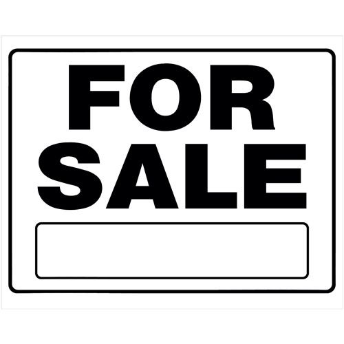 HILLMAN FOR SALE SIGN BLACK AND WHITE WITH FRAME (20" X 24")