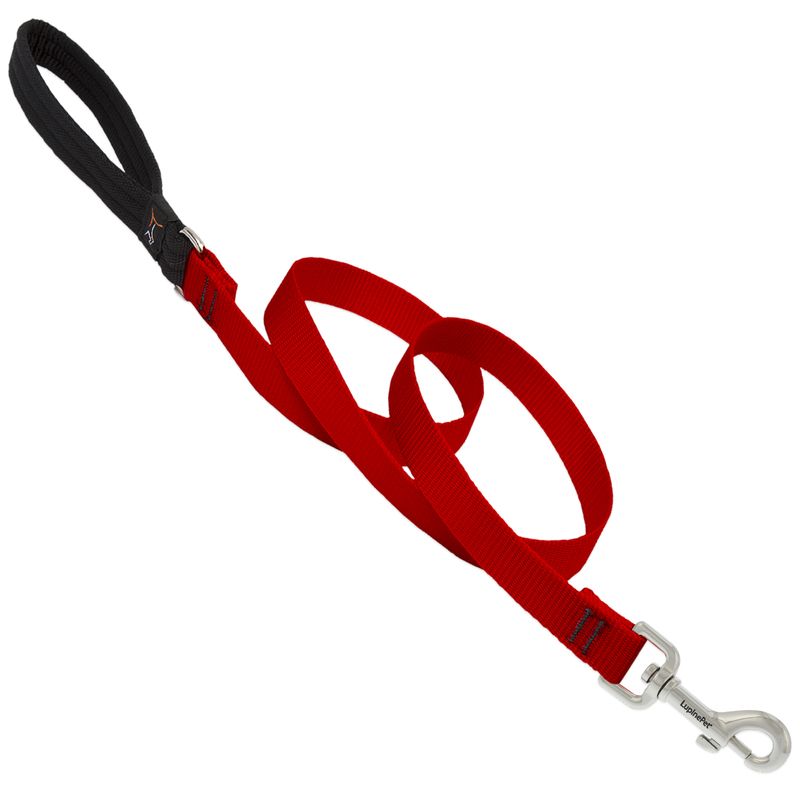 DOG LEASH 6FT 3/4" RED