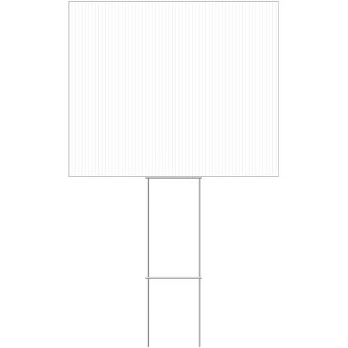 HILLMAN CORRUGATED PLASTIC BLANK WHITE SIGN (20" X 24")