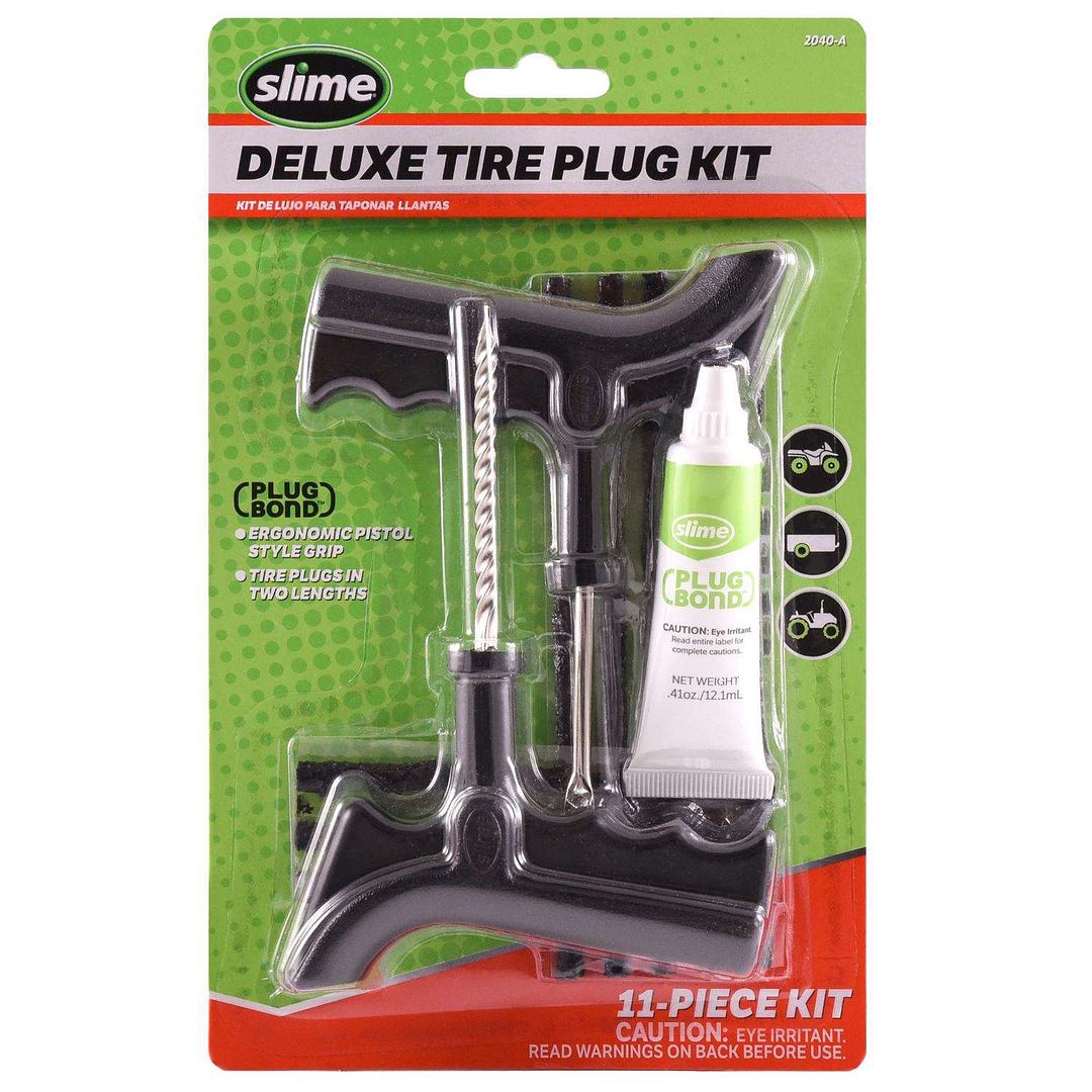 Slime Deluxe Tire Plug Kit For ATVS, Wheelbarrows, Lawn Mowers