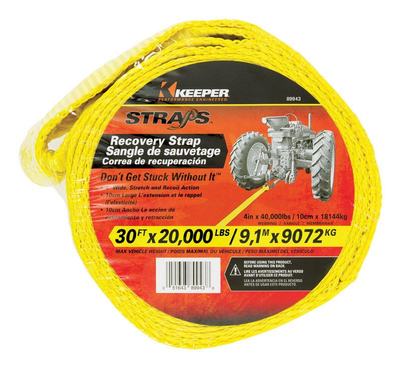 RECOVERY STRAP YLW4"X30'