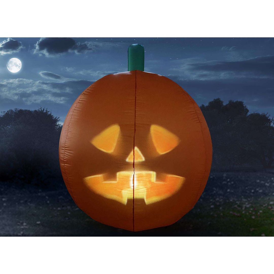 ANIMAT3D Jabberin' Jack 5 ft. Prelit Halloween Pumpkin Inflatable
