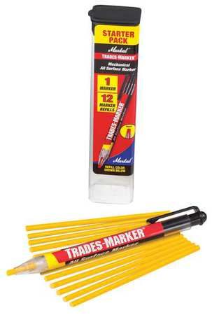 MARKAL 96131 TRADES-MARKER ALL-SURFACE MARKER,YELLOW PENCIL