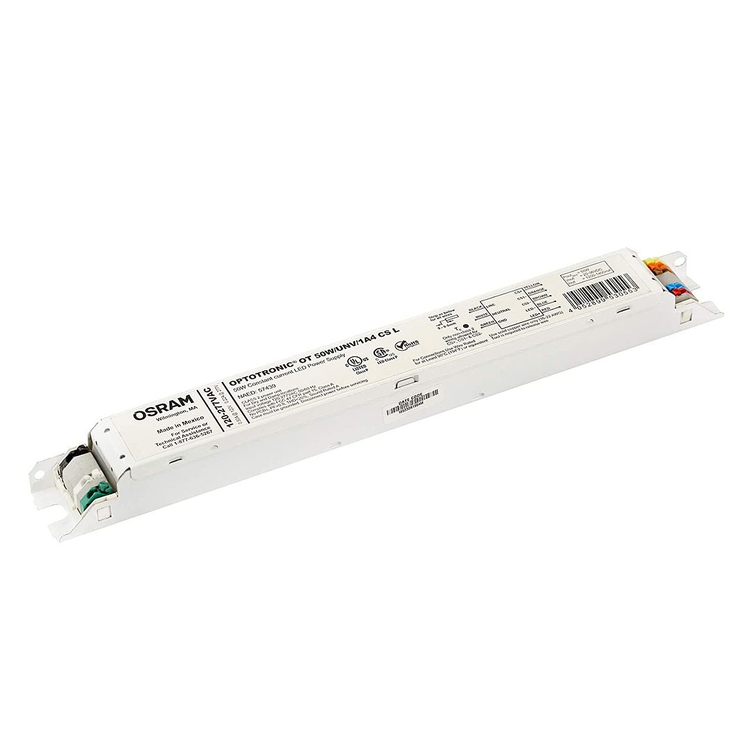 OSRAM 57439 OPTOTRONIC 50W 120/277V AC 50/60HZ CONSTANT CURRENT NON- DIMMABLE LED DRIVER OT 50W/UNV/1A4 CS L