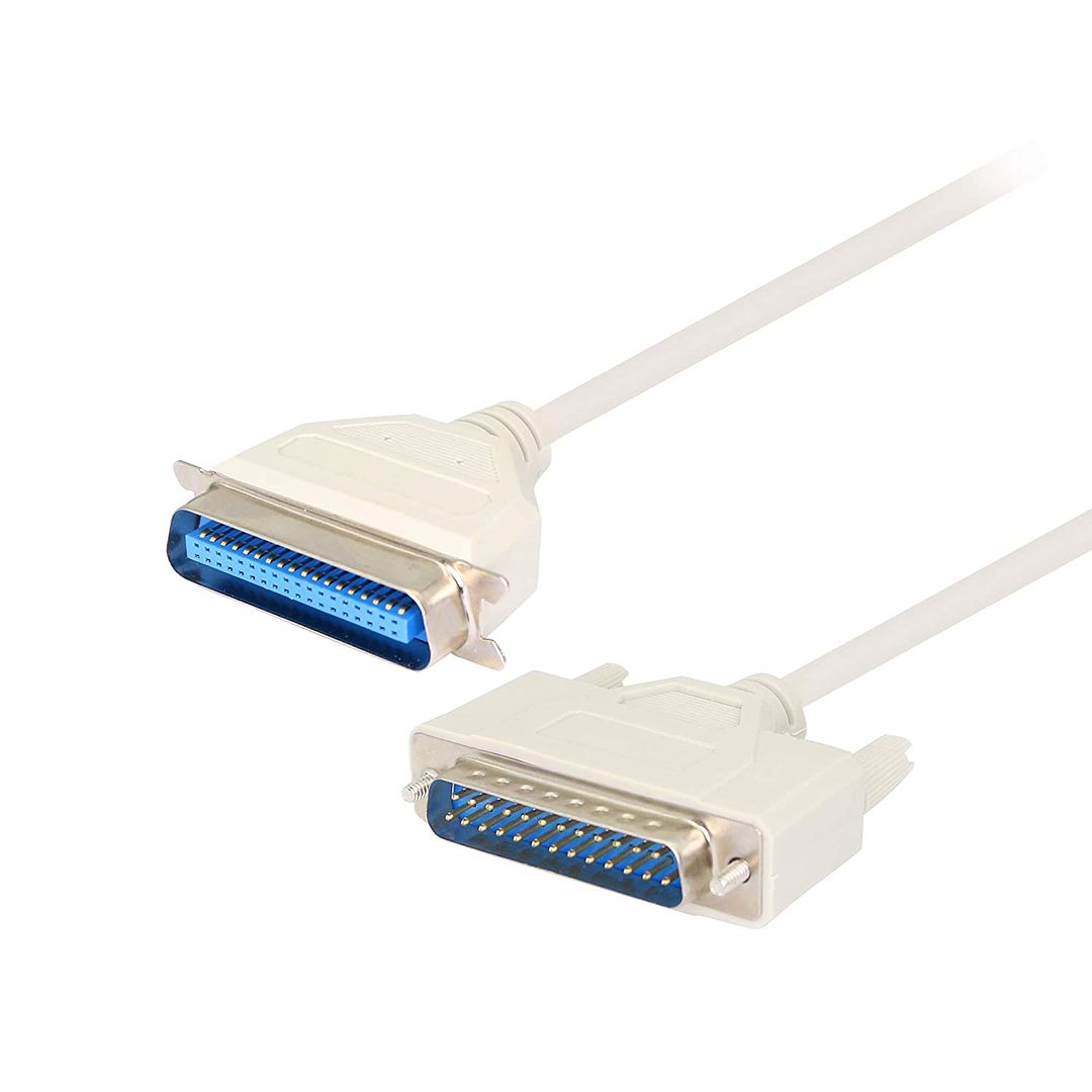 8.9 Feet DB25 Pin to CN36 Hole Parallel Printer Cable, YOUCHENG, for Connect Computers, Printers