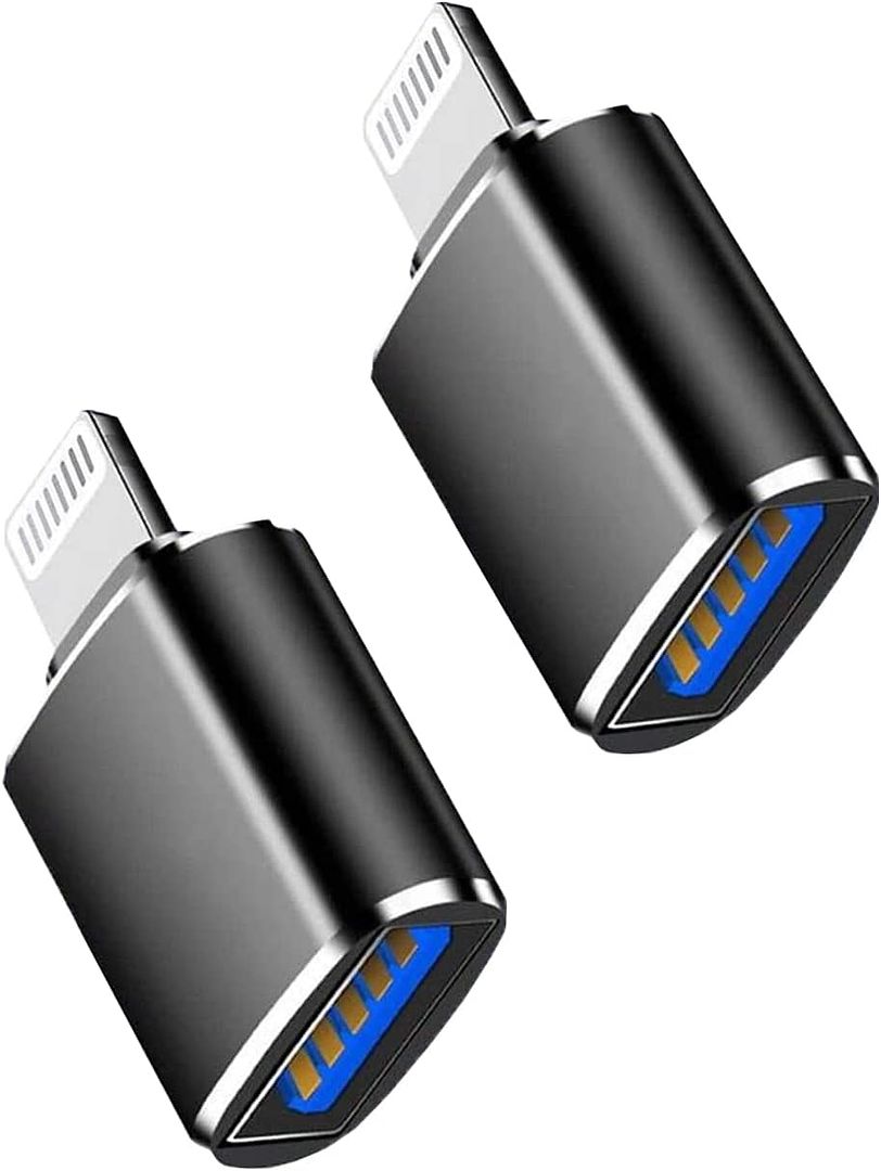 (Apple MFi Certified)Lightning Male to USB3.0 Female Adapter OTG Cable,2 Pack Portable USB Camera Adapter OTG Data Sync Cable for iPhone13/12/11/Xr/X/XS/8/7/Card Reader/Flash Drive/Mouse/MIDI Keyboard