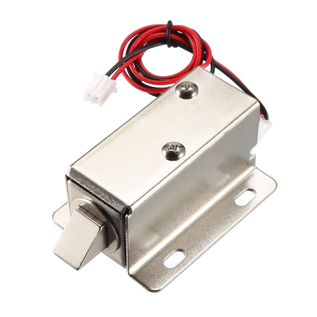 uxcell DC 12V 1.1A 11.4mm Electromagnetic Solenoid Lock Assembly for Electirc Lock Cabinet Door Lock