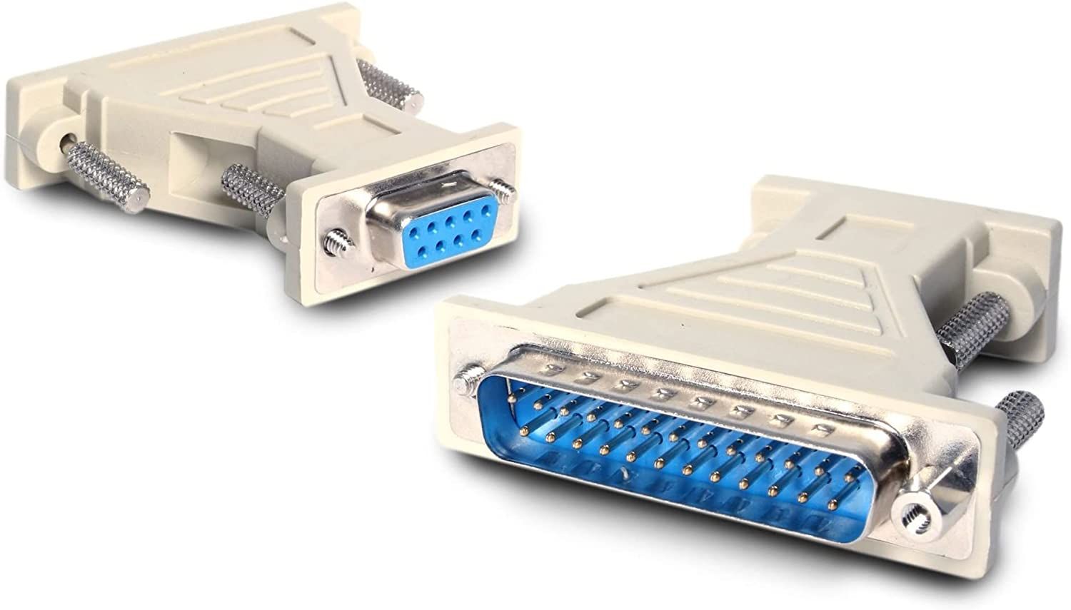 DB9 MALE TO DB25 MALE SERIAL ADAPTER