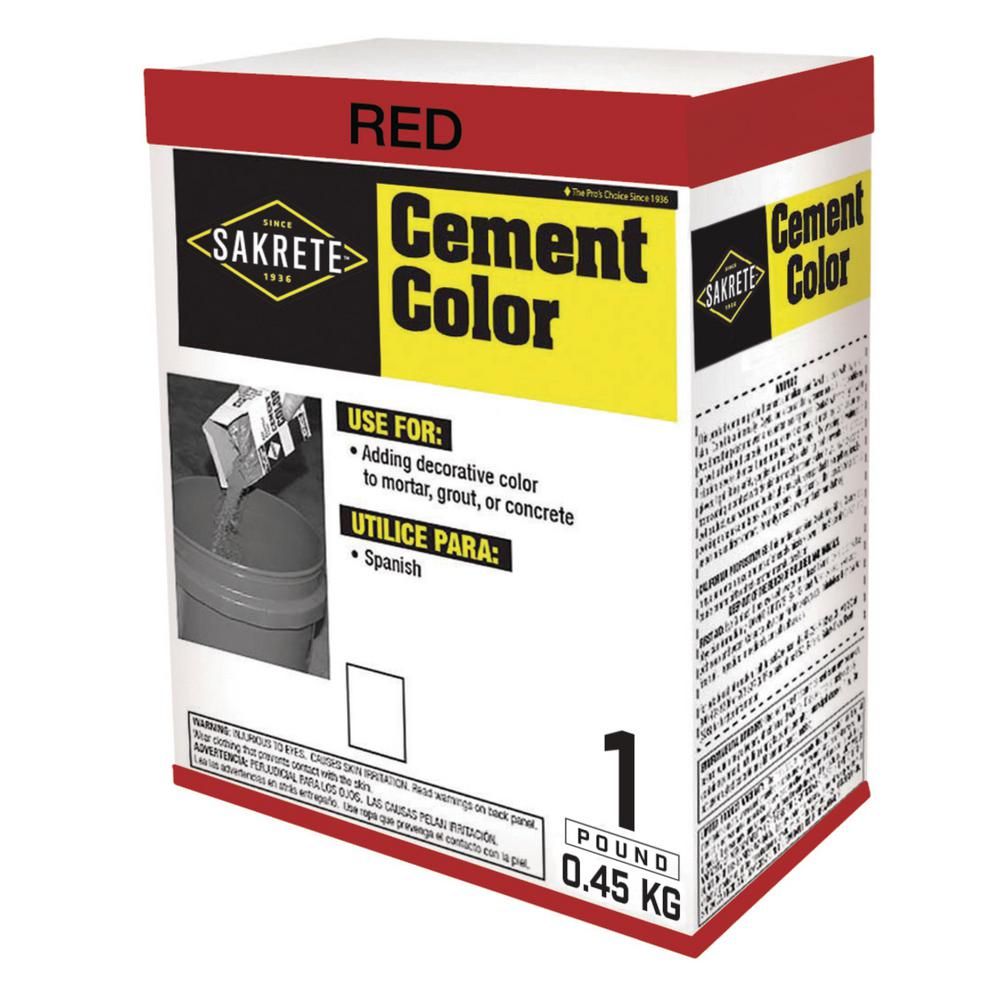 1# RED CEMENT COLOR
