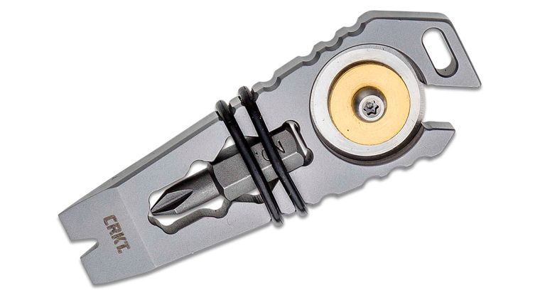 Columbia River CRKT 9913 Scout Tools Pry Cutter Keychain Multi-Tool, 2.61" Overall
