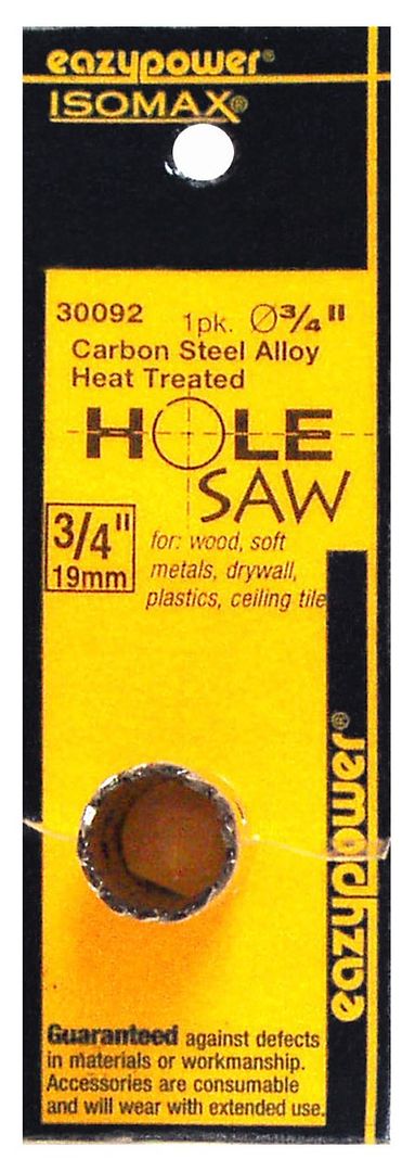 3/4" CARBON STEEL HOLE SAW