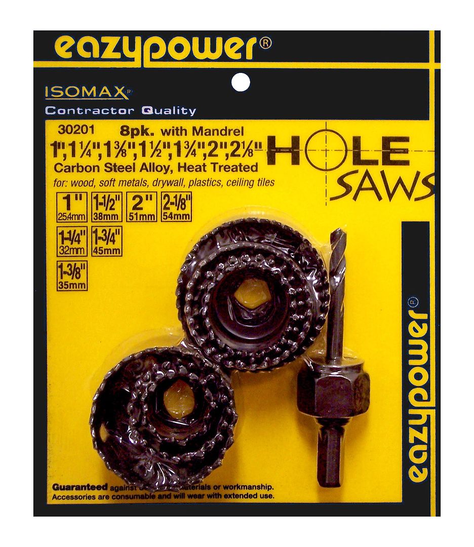 8PC. CARBON STEEL HOLE SAW