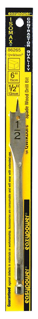 1/2" QWIKBORE 6" SPADE