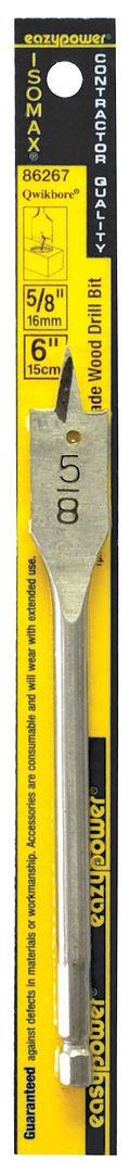 5/8" QWIKBORE 6" SPADE
