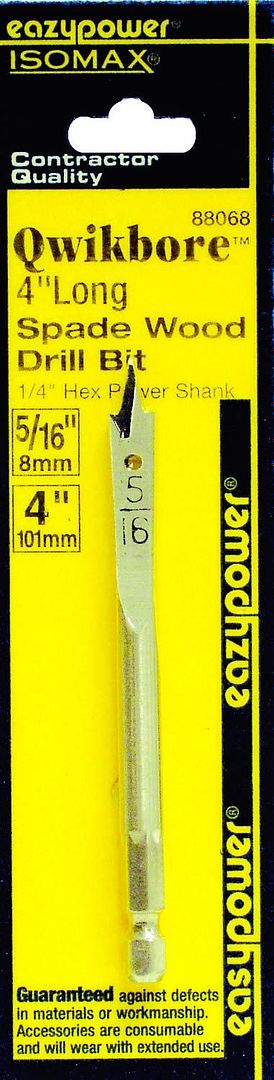 5/16" QWIKBORE 4" SPADE