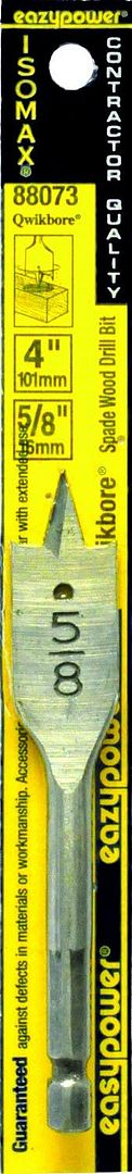 5/8" QWIKBORE 4" SPADE