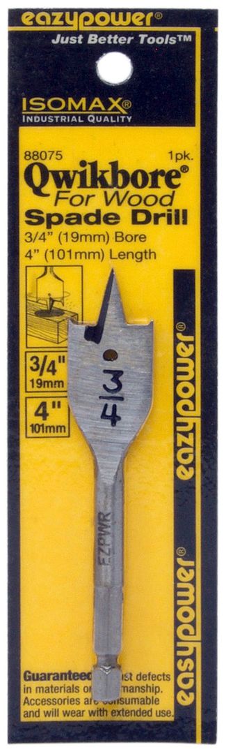3/4" QWIKBORE 4" SPADE