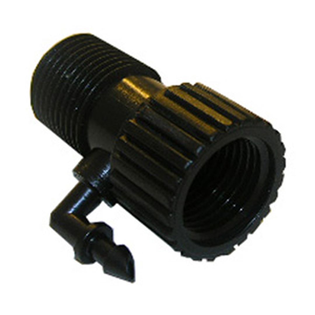 RISER ADAPTER 1/2" W/1/4" BARB SWIVEL OUTLET