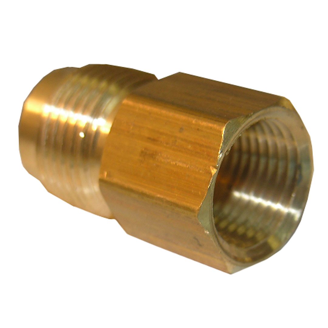 1/2" FLARE X 1/4" FEMALE PIPE THREAD BRASS ADAPTER
