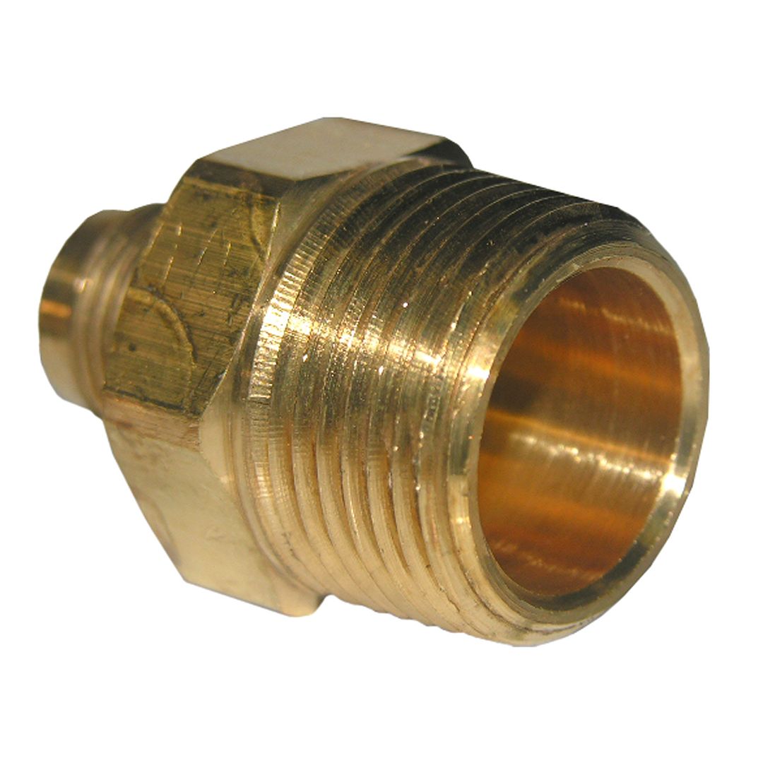 3/8" FLARE X 3/4" MALE PIPE THREAD BRASS ADAPTER