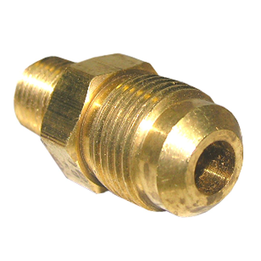 1/2" FLARE X 1/4" MALE PIPE THREAD BRASS ADAPTER