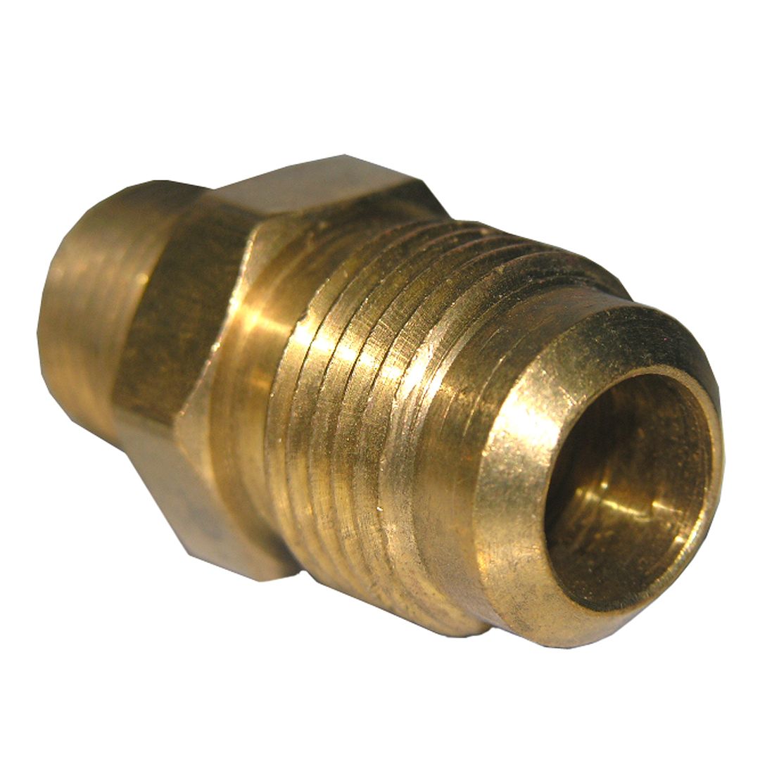 5/8" FLARE X 1/2" MALE PIPE THREAD BRASS ADAPTER