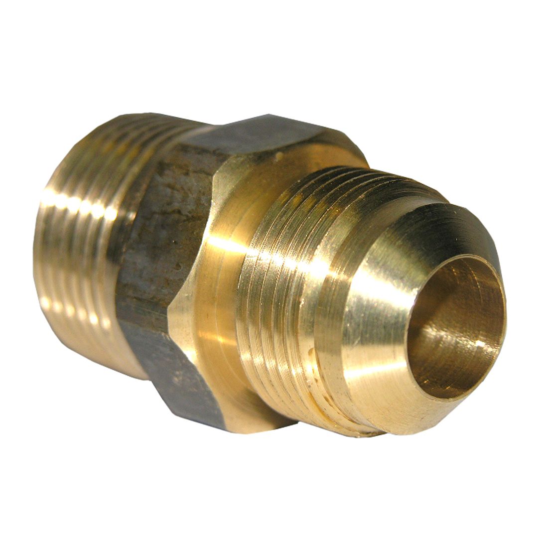 15/16" FLARE X 1/2" MALE PIPE THREAD BRASS ADAPTER