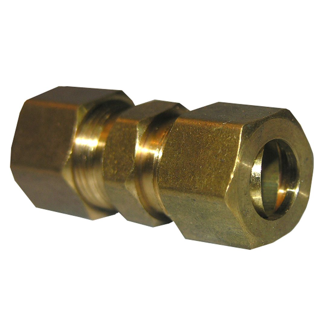 3/8" X 1/4" BRASS COMPRESSION UNION