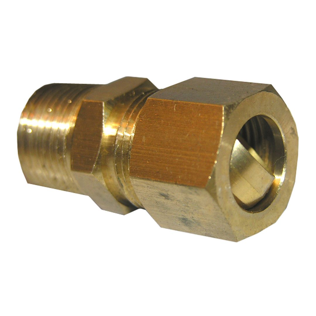 1/2" COMPRESSION X 1/2" MALE PIPE THREAD BRASS ADAPTER