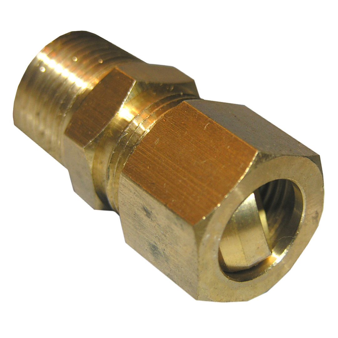1/2" COMPRESSION X 3/4" MALE PIPE THREAD BRASS ADAPTER