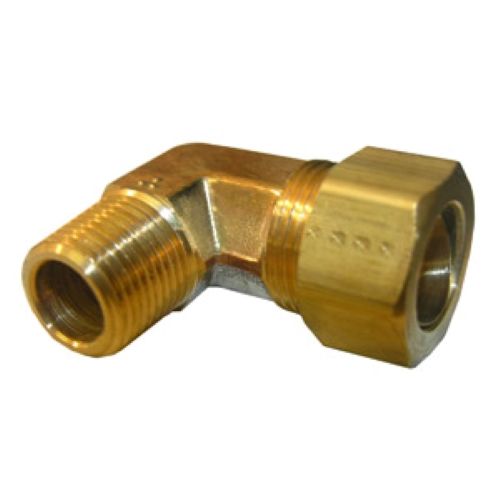 5/8" COMPRESSION X 1/2" MALE PIPE THREAD BRASS ELBOW