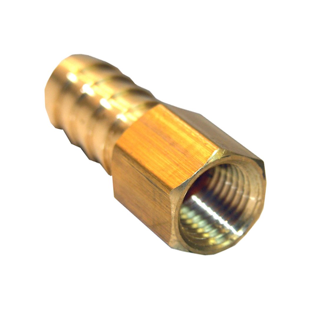 1/2" FEMALE PIPE THREAD X 3/8" BRASS HOSE BARB ADAPTER