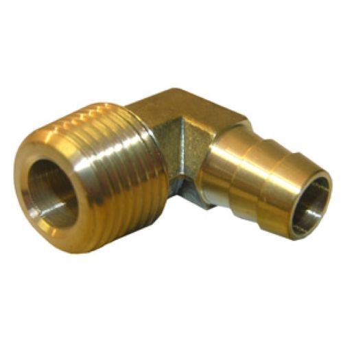 3/8" MALE PIPE THREAD X 1/4" BRASS HOSE BARB ELBOW