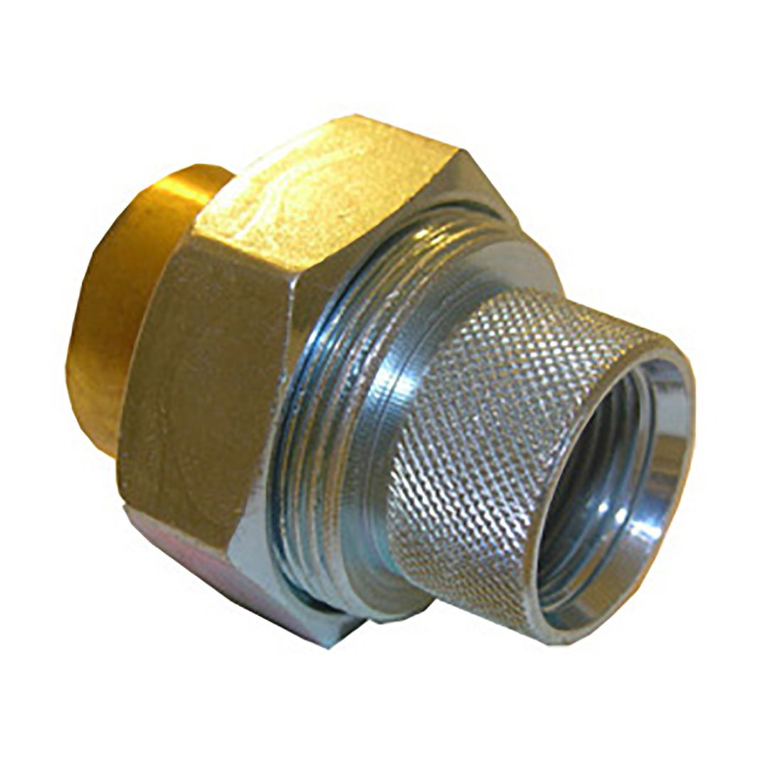 3/4" FEMALE IRON PIPE X FEMALE BRASS PIPE DIELECTRIC UNION