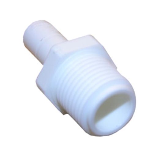 PLASTIC PUSH IN FITTING 3/8" STEM X 1/4" MALE PIPE THREAD ADAPTER